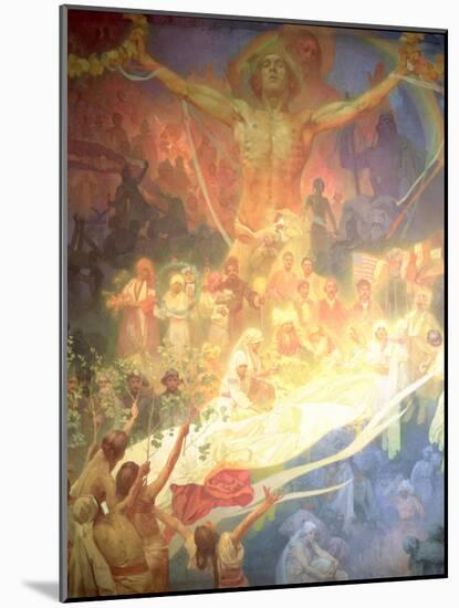 The Apotheosis of the Slavs, from the 'Slav Epic', 1926-Alphonse Mucha-Mounted Giclee Print