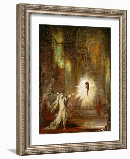 The Apparition. (1874).-Gustave Moreau-Framed Giclee Print