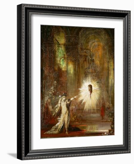 The Apparition. (1874).-Gustave Moreau-Framed Giclee Print