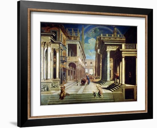 The Apparition of the Sibyl to Caesar Augustus, 1535-Paris Bordone-Framed Giclee Print