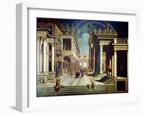 The Apparition of the Sibyl to Caesar Augustus, 1535-Paris Bordone-Framed Giclee Print