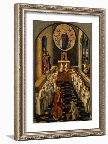 The Apparition of the Virgin to a Dominican Community-Pedro Berruguete-Framed Giclee Print