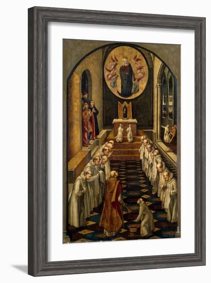 The Apparition of the Virgin to a Dominican Community-Pedro Berruguete-Framed Giclee Print