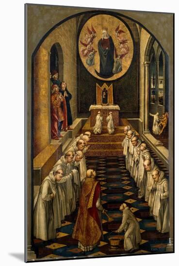 The Apparition of the Virgin to a Dominican Community-Pedro Berruguete-Mounted Giclee Print