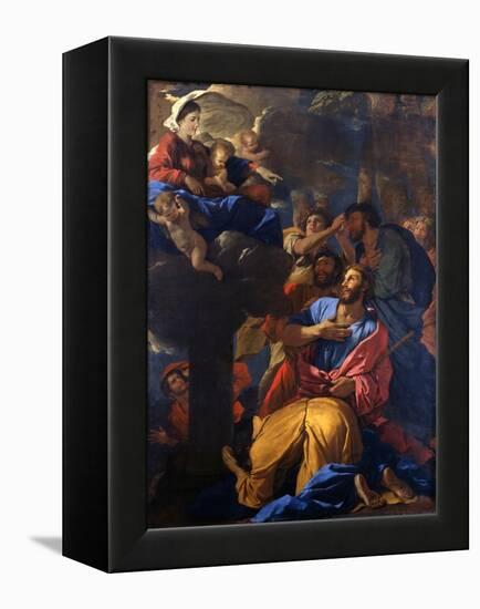 The Apparition of the Virgin to St James the Great, C1629-1630-Nicolas Poussin-Framed Premier Image Canvas