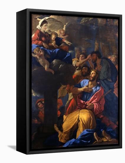 The Apparition of the Virgin to St James the Great, C1629-1630-Nicolas Poussin-Framed Premier Image Canvas