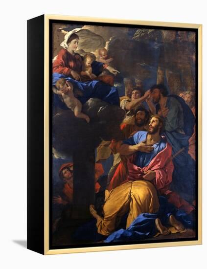 The Apparition of the Virgin to St James the Great, C1629-1630-Nicolas Poussin-Framed Premier Image Canvas