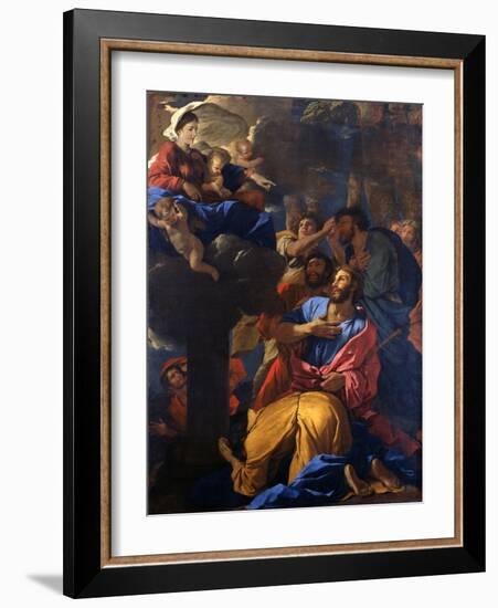 The Apparition of the Virgin to St James the Great, C1629-1630-Nicolas Poussin-Framed Giclee Print