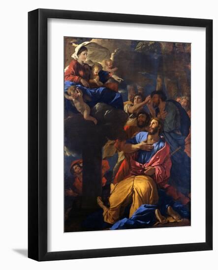The Apparition of the Virgin to St James the Great, C1629-1630-Nicolas Poussin-Framed Giclee Print