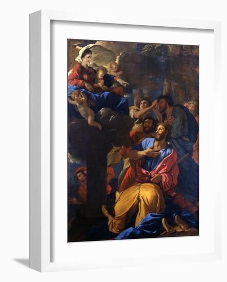 The Apparition of the Virgin to St James the Great, C1629-1630-Nicolas Poussin-Framed Giclee Print