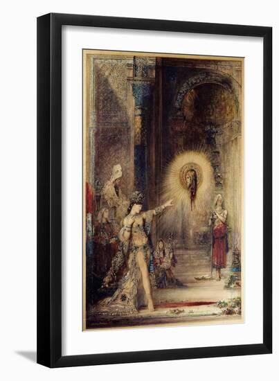 The Apparition (Salome), 1876 (Watercolour)-Gustave Moreau-Framed Giclee Print