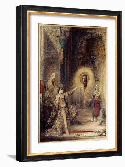 The Apparition (Salome), 1876 (Watercolour)-Gustave Moreau-Framed Giclee Print