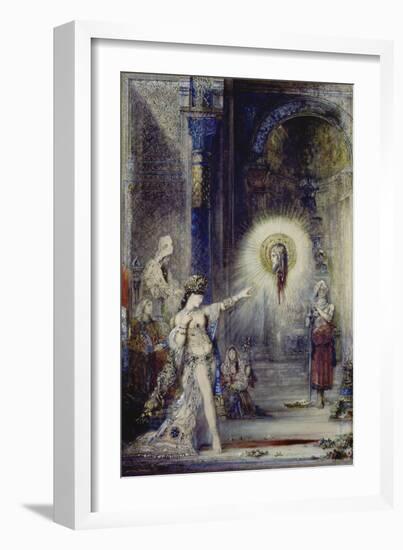 The Apparition. (Sketch)-Gustave Moreau-Framed Giclee Print