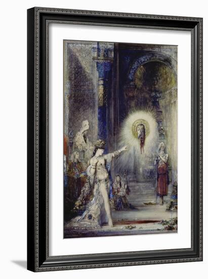 The Apparition. (Sketch)-Gustave Moreau-Framed Giclee Print