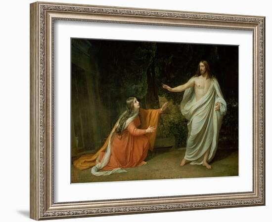 The Appearance of Christ to Mary Magdalene, 1835-Aleksandr Andreevich Ivanov-Framed Giclee Print