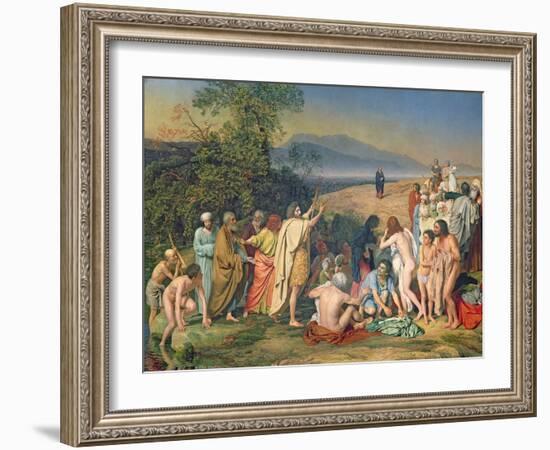 The Appearance of Christ to the People-Aleksandr Andreevich Ivanov-Framed Giclee Print