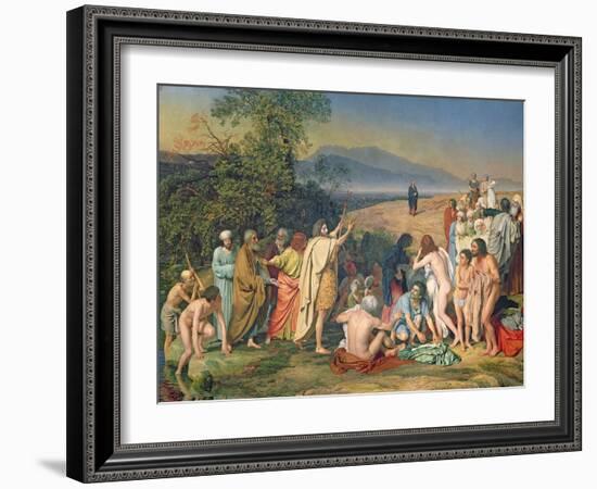 The Appearance of Christ to the People-Aleksandr Andreevich Ivanov-Framed Giclee Print