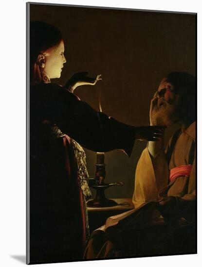 'The Appearance of the Angel to St. Joseph', also known as 'The Dream of St. Joseph', 1652-Georges de La Tour-Mounted Giclee Print