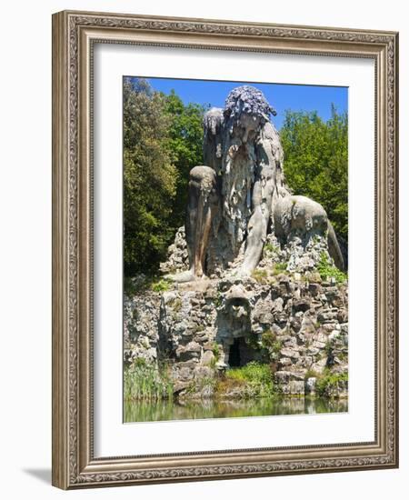 The Appennine Colossus By Giambologna, Villa Di Pratolino, Vaglia, Firenze Province, Tuscany, Italy-Nico Tondini-Framed Photographic Print