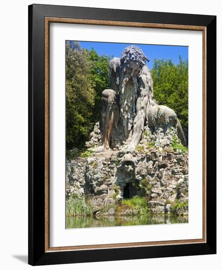 The Appennine Colossus By Giambologna, Villa Di Pratolino, Vaglia, Firenze Province, Tuscany, Italy-Nico Tondini-Framed Photographic Print