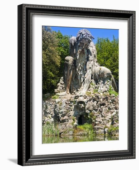 The Appennine Colossus By Giambologna, Villa Di Pratolino, Vaglia, Firenze Province, Tuscany, Italy-Nico Tondini-Framed Photographic Print