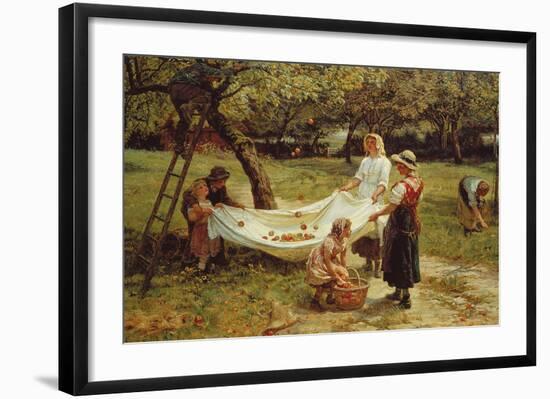 The Apple Gatherers, 1880-Frederick Morgan-Framed Premium Giclee Print