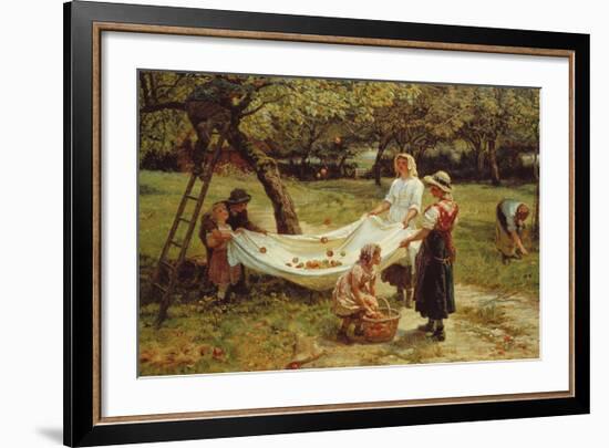 The Apple Gatherers, 1880-Frederick Morgan-Framed Premium Giclee Print