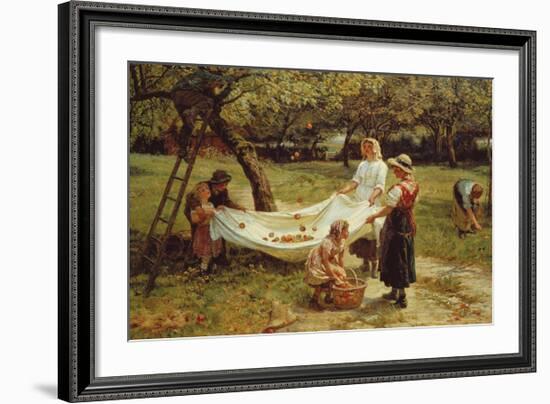 The Apple Gatherers, 1880-Frederick Morgan-Framed Premium Giclee Print