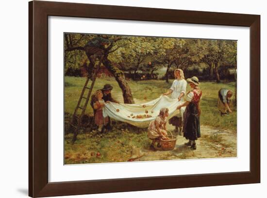 The Apple Gatherers, 1880-Frederick Morgan-Framed Premium Giclee Print