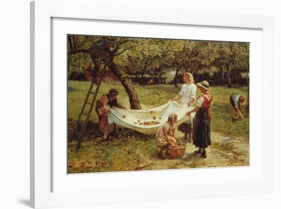 The Apple Gatherers, 1880-Frederick Morgan-Framed Premium Giclee Print