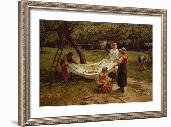 The Apple Gatherers, 1880-Frederick Morgan-Framed Giclee Print