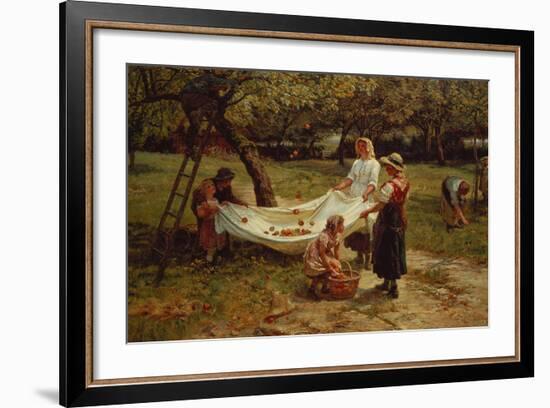 The Apple Gatherers, 1880-Frederick Morgan-Framed Giclee Print