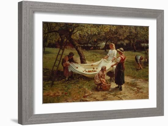 The Apple Gatherers, 1880-Frederick Morgan-Framed Giclee Print