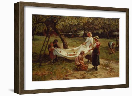 The Apple Gatherers, 1880-Frederick Morgan-Framed Giclee Print