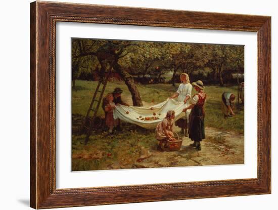 The Apple Gatherers, 1880-Frederick Morgan-Framed Giclee Print