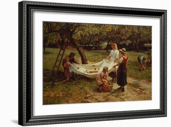 The Apple Gatherers, 1880-Frederick Morgan-Framed Giclee Print