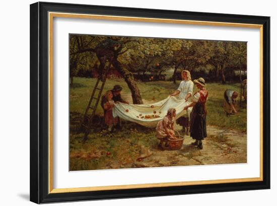 The Apple Gatherers, 1880-Frederick Morgan-Framed Giclee Print