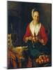 The Apple Peeler-Gabriel Metsu-Mounted Giclee Print