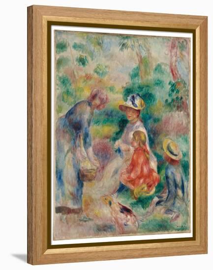The apple seller, 1890-Pierre Auguste Renoir-Framed Premier Image Canvas