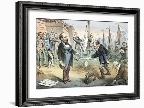 The Appomattox of the Third Termers - Unconditional Surrender, 1880-Joseph Keppler-Framed Giclee Print