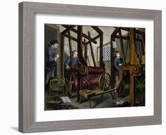 The Apprentices - engraving-William Hogarth-Framed Giclee Print