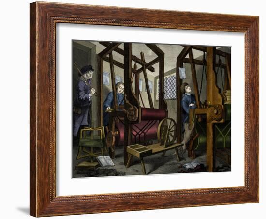 The Apprentices - engraving-William Hogarth-Framed Giclee Print