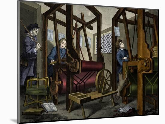 The Apprentices - engraving-William Hogarth-Mounted Giclee Print