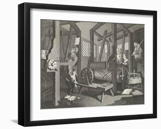 The Apprentices - engraving-William Hogarth-Framed Giclee Print