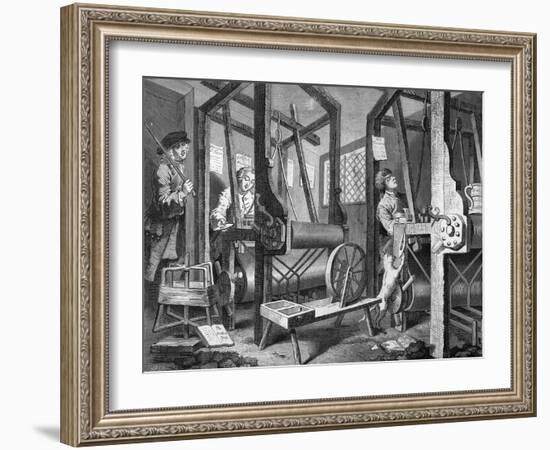 The Apprentices - engraving-William Hogarth-Framed Giclee Print