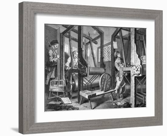 The Apprentices - engraving-William Hogarth-Framed Giclee Print