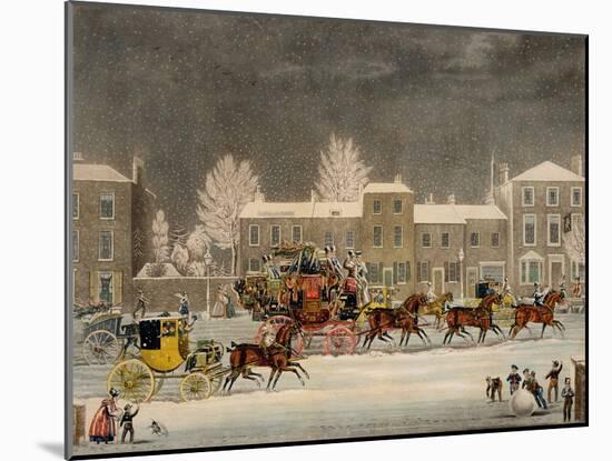 The Approach to Christmas-James Pollard-Mounted Giclee Print