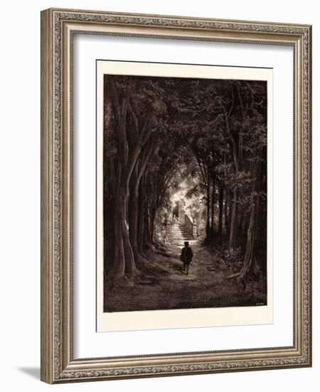 The Approach to the Enchanted Palace-Gustave Dore-Framed Giclee Print