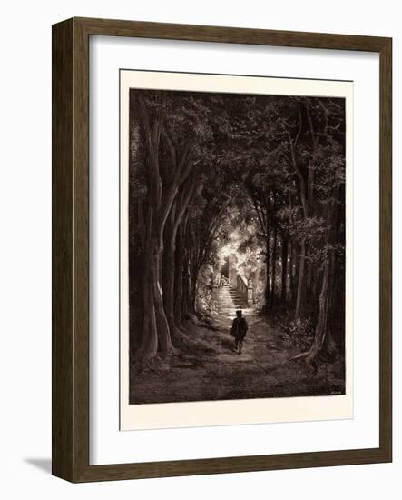 The Approach to the Enchanted Palace-Gustave Dore-Framed Giclee Print