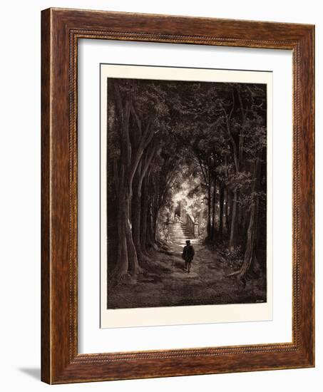 The Approach to the Enchanted Palace-Gustave Dore-Framed Giclee Print